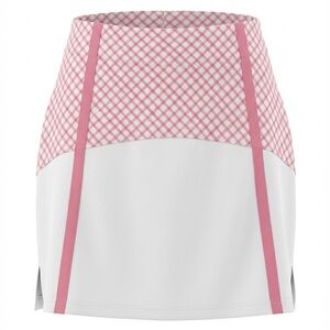 Lady Hagen Pink and White Mini Skirt